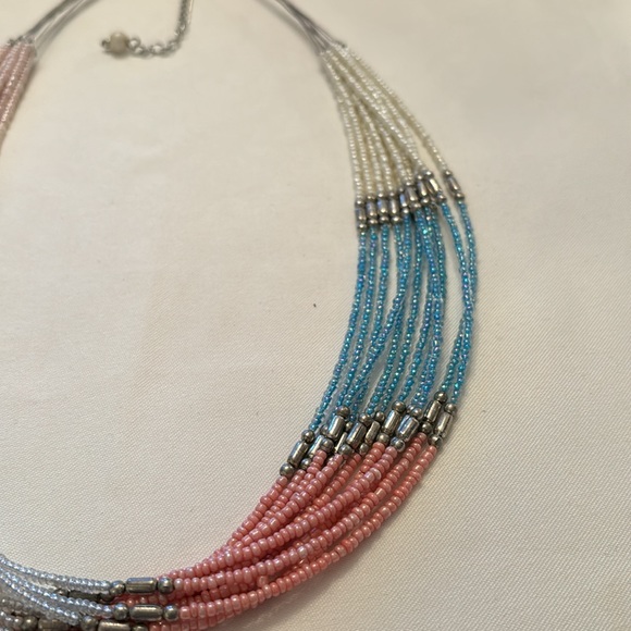MULTICOLORED BEADED NECKLACE - Picture 4 of 4